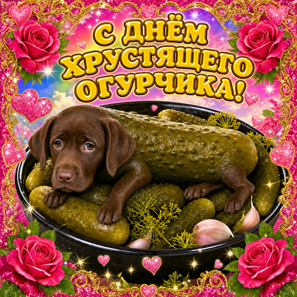С днём хрустящего огурчика